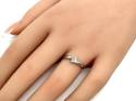 18ct White Gold Diamond 2 Stone Ring