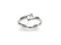 18ct White Gold Diamond 2 Stone Ring