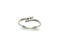 9ct White Gold Diamond 2 Stone Ring