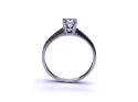 9ct White Gold CZ Solitaire Ring