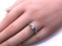 9ct White Gold CZ Solitaire Ring