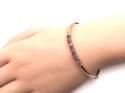 9ct Amethyst & Diamond Bangle