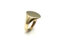 9ct Yellow Gold Plain Oval Signet Ring