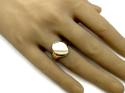 9ct Yellow Gold Plain Oval Signet Ring