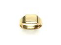 Secondhnd 9ct Yellow Gold Rectangle Signet Ring