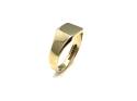 Secondhnd 9ct Yellow Gold Rectangle Signet Ring