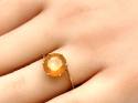 9ct Honey American Fire Opal Ring