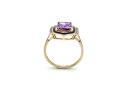 9ct Moroccan Amethyst & Zircon Ring