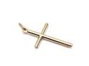 9ct Yellow Gold Plain Cross 32x18mm