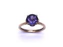 9ct Yellow Gold Blue Quartz Ring