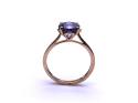 9ct Yellow Gold Blue Quartz Ring