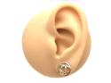 9ct Yellow Gold Double CC Round Stud Earrings