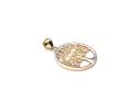 9ct 2 Colour Gold Tree Of Life Pendant