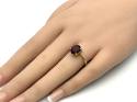 9ct Rhodolite Garnet Solitaire Ring