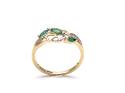 9ct Yellow Gold Emerald & Diamond Ring