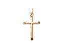 9ct Yellow Gold Plain Cross 32x18mm