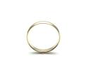 9ct Yellow Gold Plain D Shape Wedding Ring 3mm