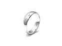 18ct White Gold Plain Wedding Ring 6mm