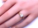 9ct Yellow Gold CZ Solitaire Ring