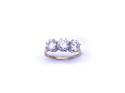 14ct Yellow Gold CZ 3 Stone Ring