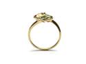 9ct Yellow Gold Multi Stone Wave Ring