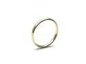 9ct Yellow Gold Plain Soft Court Wedding Ring 2mm