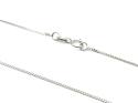 9ct White Gold Fine Curb Chain 18 inch