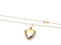 9ct Yellow Gold Heart Shaped Ashes Lockets