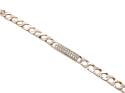 9ct Yellow Gold Cz Id Bracelet