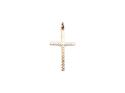 9ct Yellow Gold Patterned Cross