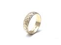 9ct Yellow Gold Patterned Wedding Ring