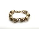 9ct Yellow Gold Tulip Bracelet 10 inch