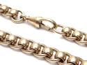 9ct Yellow Gold Rollerball Chain 25 in