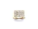 9ct Yellow Gold Flag Ring