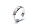 9ct White Gold Millegrain Wedding Ring