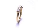 18ct Yellow Gold CZ 5 Stone Ring