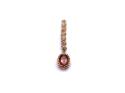 9ct Garnet & Diamond Pendant