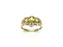 9ct Yellow Gold Peridot 3 Stone Ring