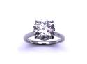 Platinum Laboratory Diamond Solitaire Ring 3.39ct