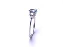 9ct White Gold Tourmaline 3 Stone Ring