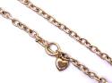 9ct Yellow Gold Heart T-Bar Necklet