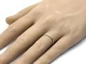 9ct Yellow Gold Plain D Shape Wedding Ring 2mm