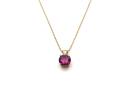 9ct Pink Topaz Pendant & Chain