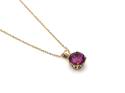 9ct Pink Topaz Pendant & Chain