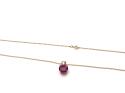 9ct Pink Topaz Pendant & Chain