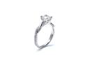 Platinum Diamond Solitaire Ring 1.10ct