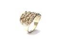 9ct Yellow Gold 5 Row Keeper Ring