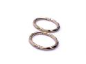 9ct Yellow Gold Patterned Hinged Sleepers 10mm