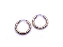 9ct Yellow Gold Plain Sleeper Hoop Earrings 12mm