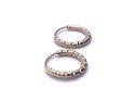 9ct Yellow Gold Twisted Sleeper Hoop Earrings